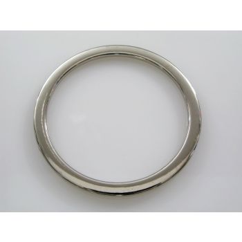 Ukrasna zatvorena alka 65x3mm, otvor 55 mm, boja inoxa   ( MKOK-A102N )