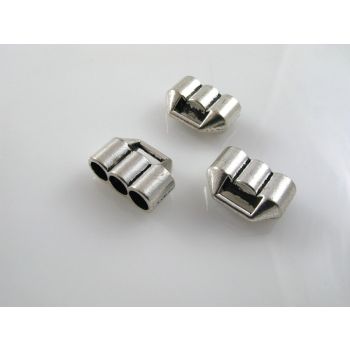 Metalna kapica/završetak za kožu,kanap, 15x20x8 mm, rupe 6 mm ( MKOK-KAP105AS ) 