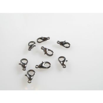 Metalna lobster kopča 13x6mm,boja hematit crna (MKOK-KL501-HC)