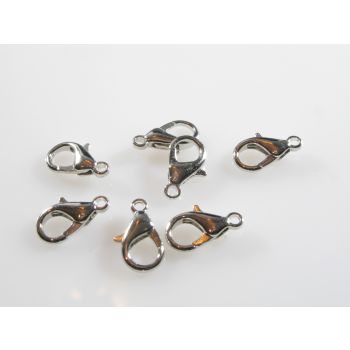 Metalna lobster kopča  15x8mm,boja inoxa MKOK-KL502-N)