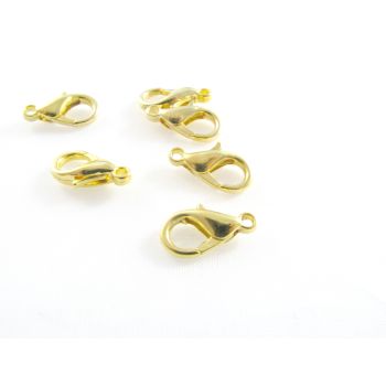 Metalna lobster kopča 15x8mm, boja zlata (23MK26D/504-15G)
