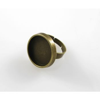 Osnova za prsten - antik bronza 22 mm (MKOK-PRSTEN105AM)
