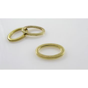 Ukrasna zatvorena alka 24x17x2mm- boja zlata (MKOK-UA24x17-ZL)