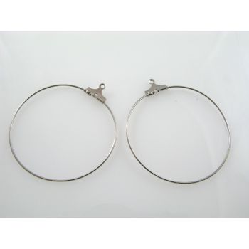Alke za Minđuše 40mm- boja inoxa (MKOK-UD07-40NIK)