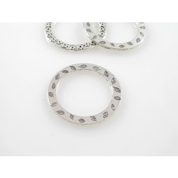 Ukrasna alka u boji Tibetanskog srebra- 33 mm x 2mm., otvor 24mm (MKOK-UKA103)