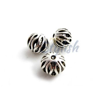 Metalna filgrin perla 12mm u tibetanskom stilu. Boja antik srebro (MKPTIBE05)