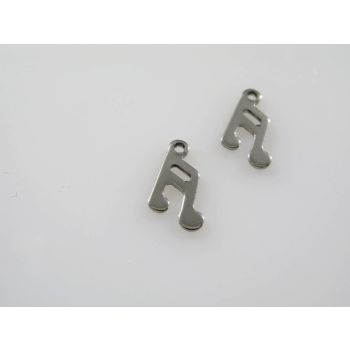 Privezak nota,  304 nerdjajući čelik, 12x7 mm  ( NČPRIV100N)
