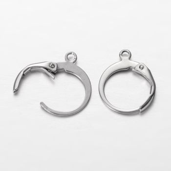 304 Stailness Steel Francuska udica za Minđuše 14 x 12 x 2 mm   ( NCUD008 )