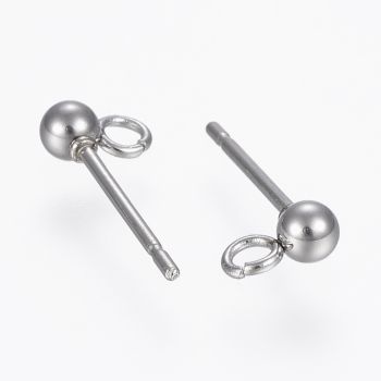 304 Stainless Steel Iglica za Minđuše 14 x  3 mm   ( NCUD009 )