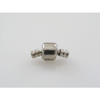 Mesing kopča 10x10mm za 3.5mm kožu u Pandora stilu, boji inoxa   ( PANKOP100N ) 