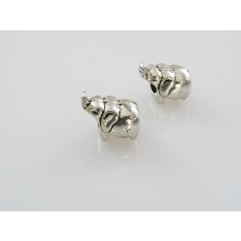 Metalna perla u Pandora stilu 13x10mm, rupa: 5mm, u boji antik srebra   ( PANR111S ) 