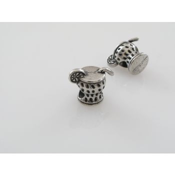 Metalna perla u Pandora stilu 13x11x9mm, rupa: 5mm, u boji antik srebra   ( PANR112S ) 