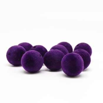Plišane perle 12 mm, boja ljubičasta  ( plis1012)