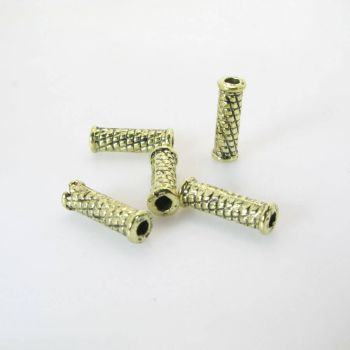 Metalna perla 14 x 4,5 mm, rupa oko 2 mm- boja antik mesing ( R159AM )