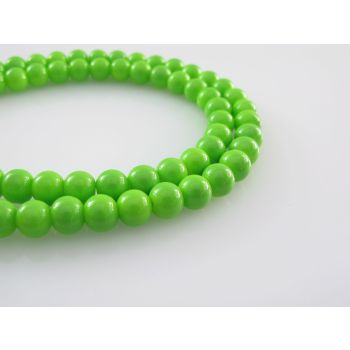 Bojene staklene perle 6 mm, rupa oko 1mm. Niz sadrži oko 135 perli. SP-PP100