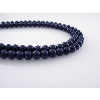 Bojene staklene perle  8 mm, rupa oko 1mm. Niz sadrži oko 100 perli.SP-PP140
