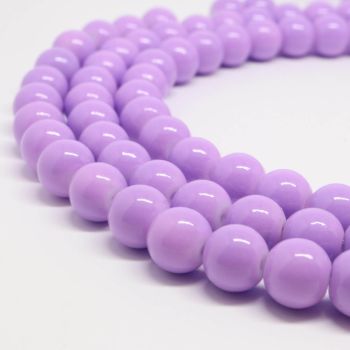 Bojene staklene perle  8 mm, rupa oko 1mm. Niz sadrži oko 100 perli. ( SP-PP170 )