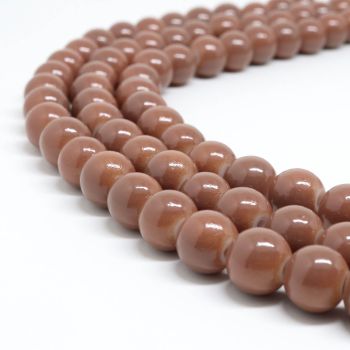 Bojene staklene perle  8 mm, rupa oko 1mm. Niz sadrži oko 100 perli. ( SP-PP176 )
