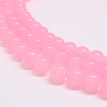 Bojene staklene perle  8 mm, rupa oko 1mm. Niz sadrži oko 100 perli. ( SP-PP191 )