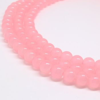Bojene staklene perle  8 mm, rupa oko 1mm. Niz sadrži oko 100 perli. ( SP-PP193 )