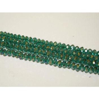 Brušeno staklo Rondele 6x4 mm ST039