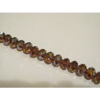 Brušeno staklo Rondele 10x8 mm ST079