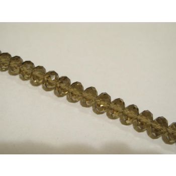 Brušeno staklo Rondele 10x8 mm ST082