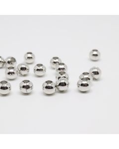 Metalne perle/razdelnici 4 mm. Pakovanje sadrži 200 komada - boja inoxa .(100412)