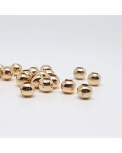Metalne perle/razdelnici 5 mm. Pakovanje sadrži 100 komada - boja zlata .(100423)