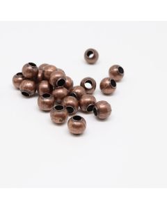 Metalne perle/razdelnici 5 mm. Pakovanje sadrži 100 komada - boja antik bakar .(100443)