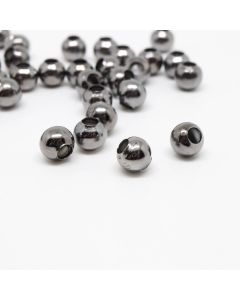 Metalne perle/razdelnici 6 mm. Pakovanje sadrži 100 komada - boja hematit crna .(100454)