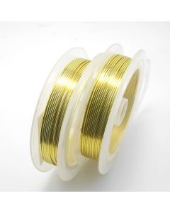 Posrebrena žica Gold-Non Tarnish  0,5 mm. Pakovanje oko 18 metara (1020G-05)