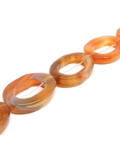 Prirodni Ahat perle alke 35x25x5mm-otvor oko 20x13 mm ( 1103021 )
