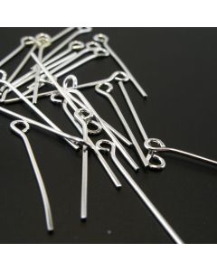 Iglice/pinovi sa omčom 60 mm x 0,8 mm  boja srebra (23MK32D/O60S)