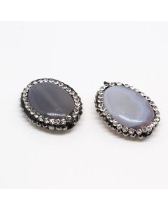 Ukrasna perla  od Ahata 20 x 16 mm ( 113002 )