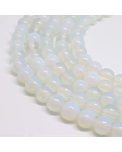 Opalit perle 6 mm , Cena je data za 1 niz od oko 39cm, Niz sadrži oko 65 perli ( 1138003 )