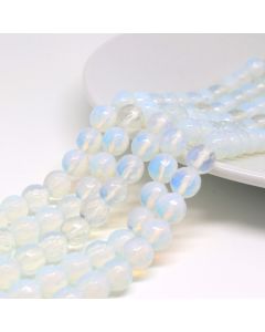 Opalit perle 12 mm  faset, Cena je data za 1 niz od oko 39cm, Niz sadrži oko 32 perli ( 1138014 )