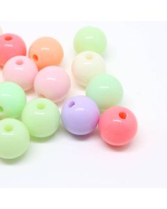 Akrilne mat perle 8 mm, Rupa: 2 mm- mix boja ( 1601005 )