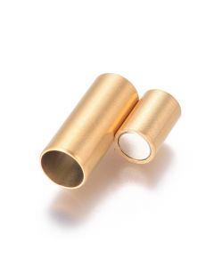 Magnetna Kopča 6 mm od 304 Stainless Steel 18x8mm boja mat zlatna ( 2021012 )
