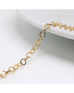 304 Stainless steel lanac u boji zlata - 4  mm  ( 26105 )
