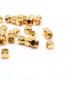 Perla 2x2 mm, rupa oko 1 mm- 18K pozlata  (  332088 )