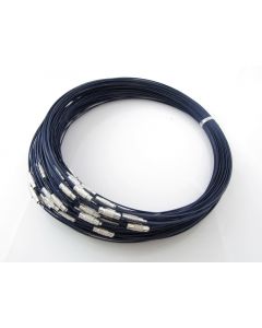 Čelična sajlica za ogrlice sa kopčom na šraf, prečnik 14,5 cm-- boja teget (532TEGET)