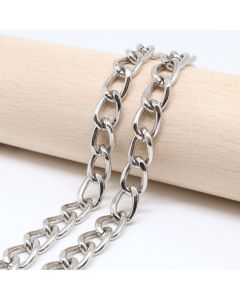 Aluminijumski lanac 10x7mm, žica 1,6 mm - boja srebra ( 6020026 )