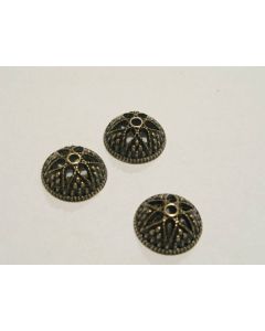 Metalne Kapice za perle 15mm, boja antik bronze (959 AM)