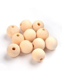 Drvene natur perle 10 mm, rupa oko 2 mm.  Pakovanje 50 kom. ( DPNATUR10)