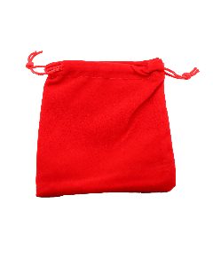 Plišane ukrasne vrećice 12x 10 cm , boja crvena   (AMBPLIS02)