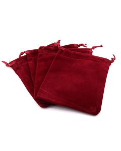 Plišane ukrasne vrećice 12x 10 cm , boja bordo   (AMBPLIS05)