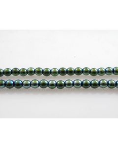 Hematit perle.Electroplate prevlaka, boja Green, Dimenzije 8mm; rupa: 1mm. Niz sadrži oko 54 perli(KP-HEM-26)