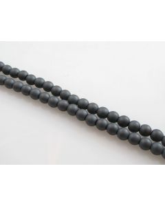 Hematit perle.Boja Mat Hematit, Dimenzije 8mm; rupa: 1mm. Niz sadrži oko 54 perli(KP-HEM-28)