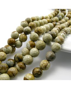 Prirodni Jaspis pejzažni, Dimenzjia 8 mm. Cena je data za niz od oko 48 perli. ( KPJASPA8F )